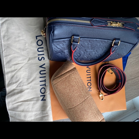 LV Speedy 25 Empreinte Marine Rouge - Picture 14 of 15